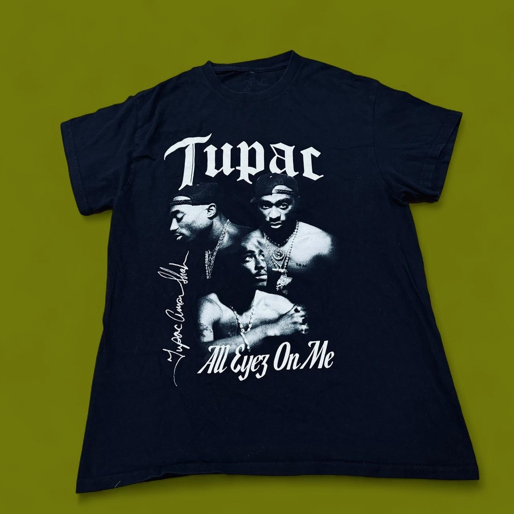 2Pac All Eyez On Me Graphic T Shirt Mens Medium Black Rap Hip Hop Tee